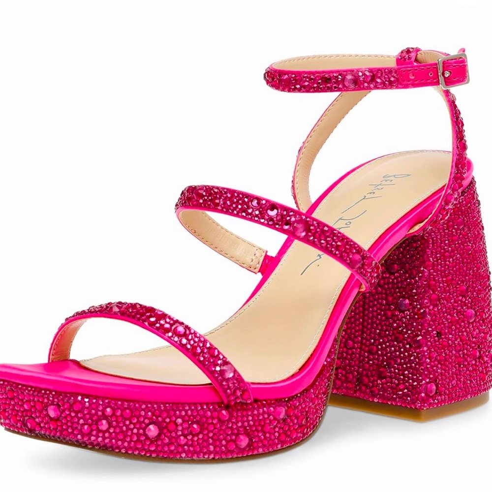 Betsy Johnson Jany Rhinestone platform sandal